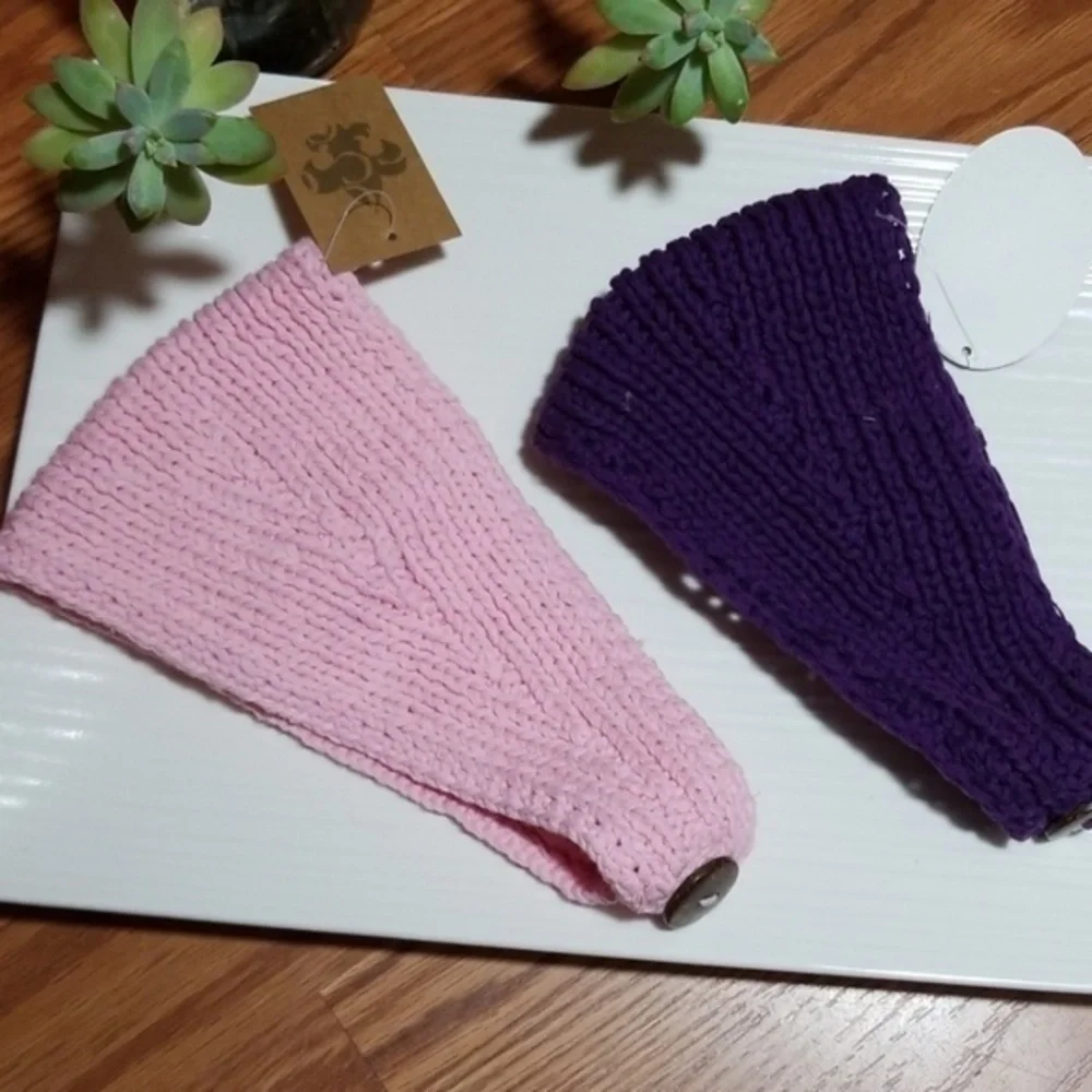2 crochet‎ head wraps